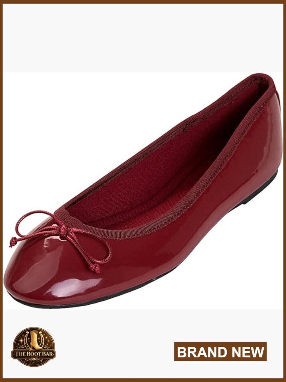 Memory Foam Ballet Flats, Round Toe Pull-On, Casual Walking Shoes